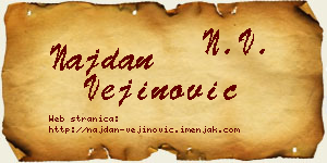 Najdan Vejinović vizit kartica
